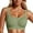 Green, variant on Womens Seamless Bras Wide Straps Square Neck Molded Cup Everyday Bras Daily Casual Comfort Support Bras