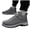 Grey, variant on Snow Boots for Women Winter Fleece Lined Ankle Booties Waterproof Lace up High Top Sneakers Shoes for Outfoor Hiking Walking Red 8