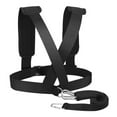 thumbnail image 1 of Tire Pulling Harness Trainer Skiing Training Leash with Adjustable Padded Shoulder Strap Resistance Training Speed Agility Training for Fitness Workout, 1 of 7