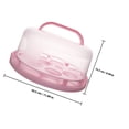 thumbnail image 2 of unbranded Caja Para Pastel Rosa Con Y Asa Portátil Para Almacenar Y Transportar Postres, 2 of 8