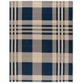 thumbnail image 2 of Safavieh Courtyard Benjamin Plaid Indoor/Outdoor Area Rug, Navy/Beige, 10' x 14', 2 of 12