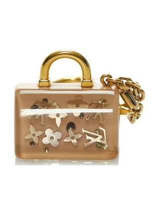 LOUIS VUITTON Porte Cles Dragonne Bag Charm Key Ring Damier Gold