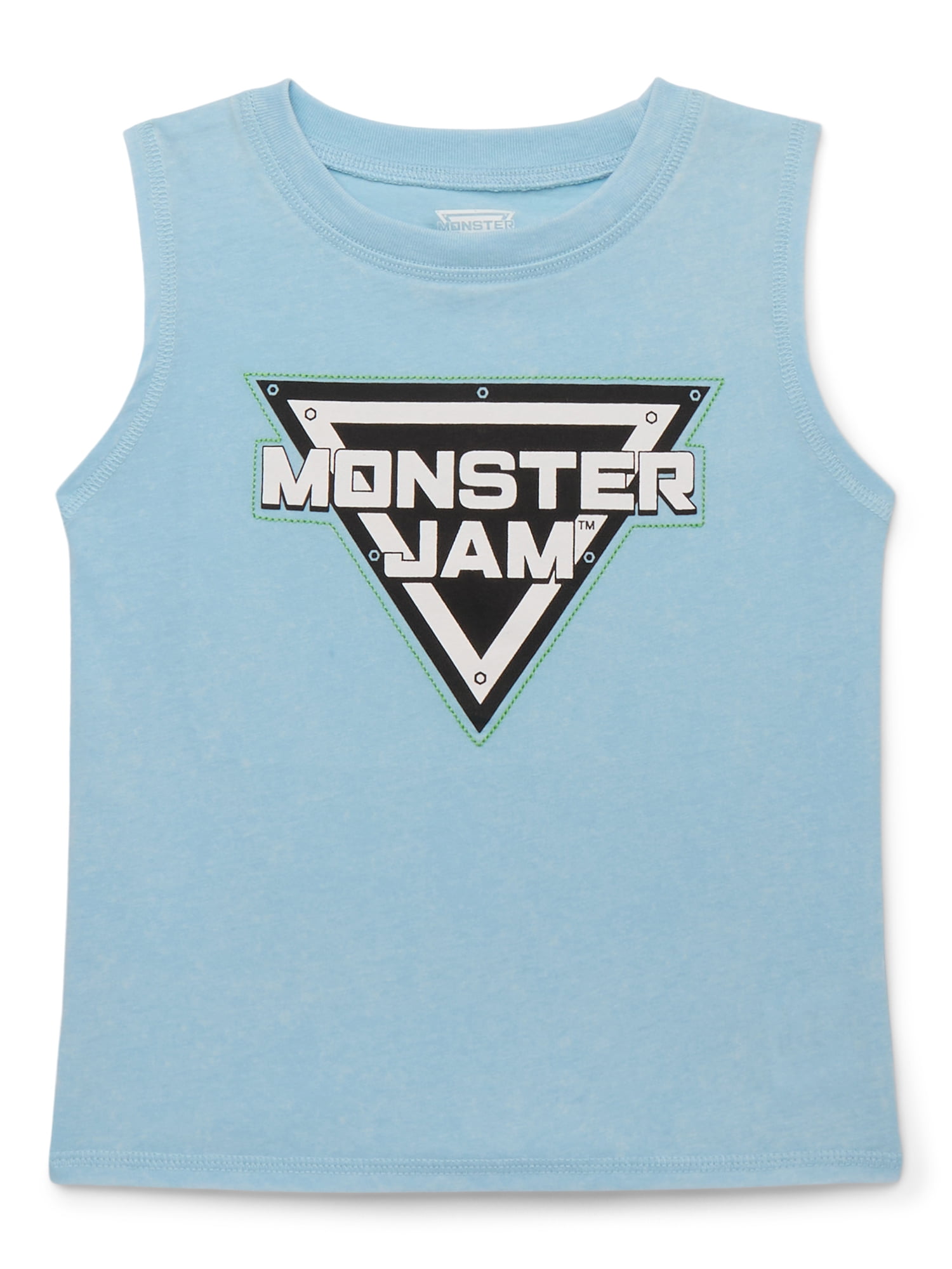 Monster Jam Cars Toddler Boy Tank Top with Front and Back Graphics, Sizes 12M-5T