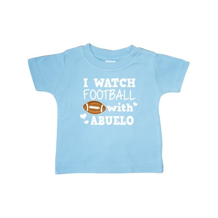 

Inktastic I Watch Football with My Abuelo Gift Baby Boy or Baby Girl T-Shirt