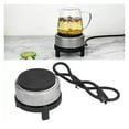thumbnail image 1 of 300W Mini Electric Stove Iron Hot Plate Tea Coffee Pot Warmer Heater for Home Office Dormitory Teapot Cup Warmer ,Fast Heating, 1 of 6