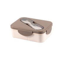 Outoloxit 2-Compartment Meal Prep Container, Microwave-Safe Lunchbox with Leakproof Seals for Office & Outdoor Dining