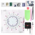 thumbnail image 3 of Painting Clock Kit Silent DIY Hanging Craft Living Room Wall Decorations, Exquisite Decoration, Precise Time, Silent Movement, Kitchen, Bedroom, Office Wall Clock, 3 of 8