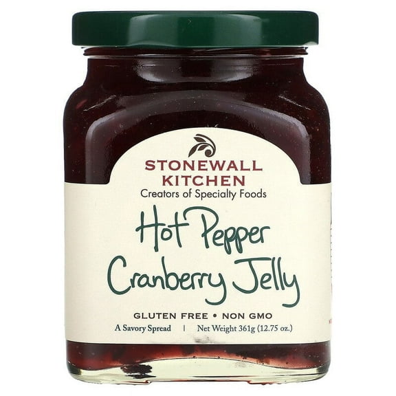 Stonewall Kitchen, Hot Pepper Cranberry Jelly, Medium , 12.75 oz Pack of 4