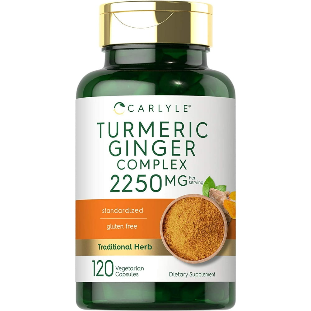 Turmeric Curcumin & Ginger Complex 2250 mg 120 Capsules