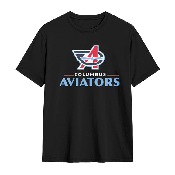 Columbus Aviators Shirt Short Sleeve Cotton Tshirt