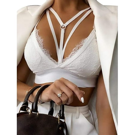 

Uerlsty Women s Lace Push Up Bra Unlined Underwear Tops