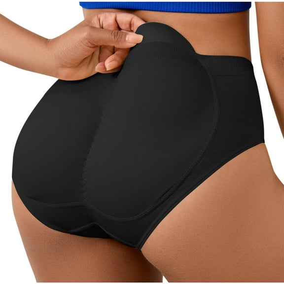 Censtreet Women Butt Lifter Panties Padded Shapewear Hip Enhancer Pads Shorts Seamless Underwear Tummy Control Boyshorts