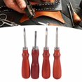thumbnail image 4 of Leather Edge Beveler, Leather Edger 4 Pcs Comfortable Grip High Hardness  For Handbags For Wallets For Belts, 4 of 8