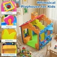 thumbnail image 7 of Infans Kids EVA Foam Playhouse w/Roof, Chimney, Windows & Doorways for Creative Play, 7 of 7