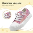 thumbnail image 3 of Kid’s Fashion Sneakers Boys Girls Canvas Shoes Unisex Kids Low Top Sneakers Casual Tennis Walking Shoes for Boys Girls, 3 of 7