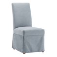 thumbnail image 2 of Wovenbyrd Lakeshore Classic Dining Chair, Covered, Armless, Wood Frame - Light Blue, 2 of 10