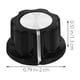 thumbnail image 2 of unbranded 6Ud Botones Ajustables Para Control De Volumen De Audio Color Negro, 2 of 6