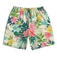 thumbnail image 4 of Bixox Men's Tropical Flowers printing Casual Classic Fit Short Summer Beach Shorts, 4 of 6