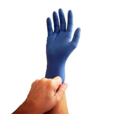 NITROMAX Tex-Grip Powder Free Blue Nitrile Gloves - Medium, 1000/Case