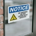 thumbnail image 4 of (2 Pack) Rf Antenna Do Not Loiter Near Antenna Sign, 4 of 7