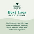 thumbnail image 5 of Simply Organic Garlic Powder, Shelf-Stable, 3.64 oz Bottle, 5 of 10