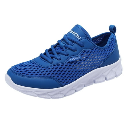 Fashion All Seasons Men Classic Men Nylon Sneaker Mesh Breathable Comfortable Lightweight Mens Sneaker Boots Low Top Flat Soft Lace Up Sneaker Shoes Men Casual