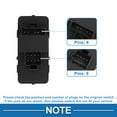thumbnail image 4 of Interruptor de ventana eléctrica Unique Bargains No. 10283834 para el lado del conductor delantero izquierdo para Chevrolet Impala 2000-2005 Negro, 4 of 7