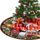 thumbnail image 5 of Falda de árbol de Navidad, alfombra para pies de árbol de Navidad, muñeco de nieve rosa, muñeco sin rostro rojo, alfombra debajo del árbol de Navidad, decoración del hogar, 5 of 5