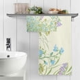 thumbnail image 5 of Coolnut Wildflowers and Butterflies Bath Towels Set - 1 Bath Towel 1 Washcloth Extra Absorbent 100% Cotton Towels, Super Soft Bathroom Towels for Home, Hotel Washcloth Gift, 5 of 7