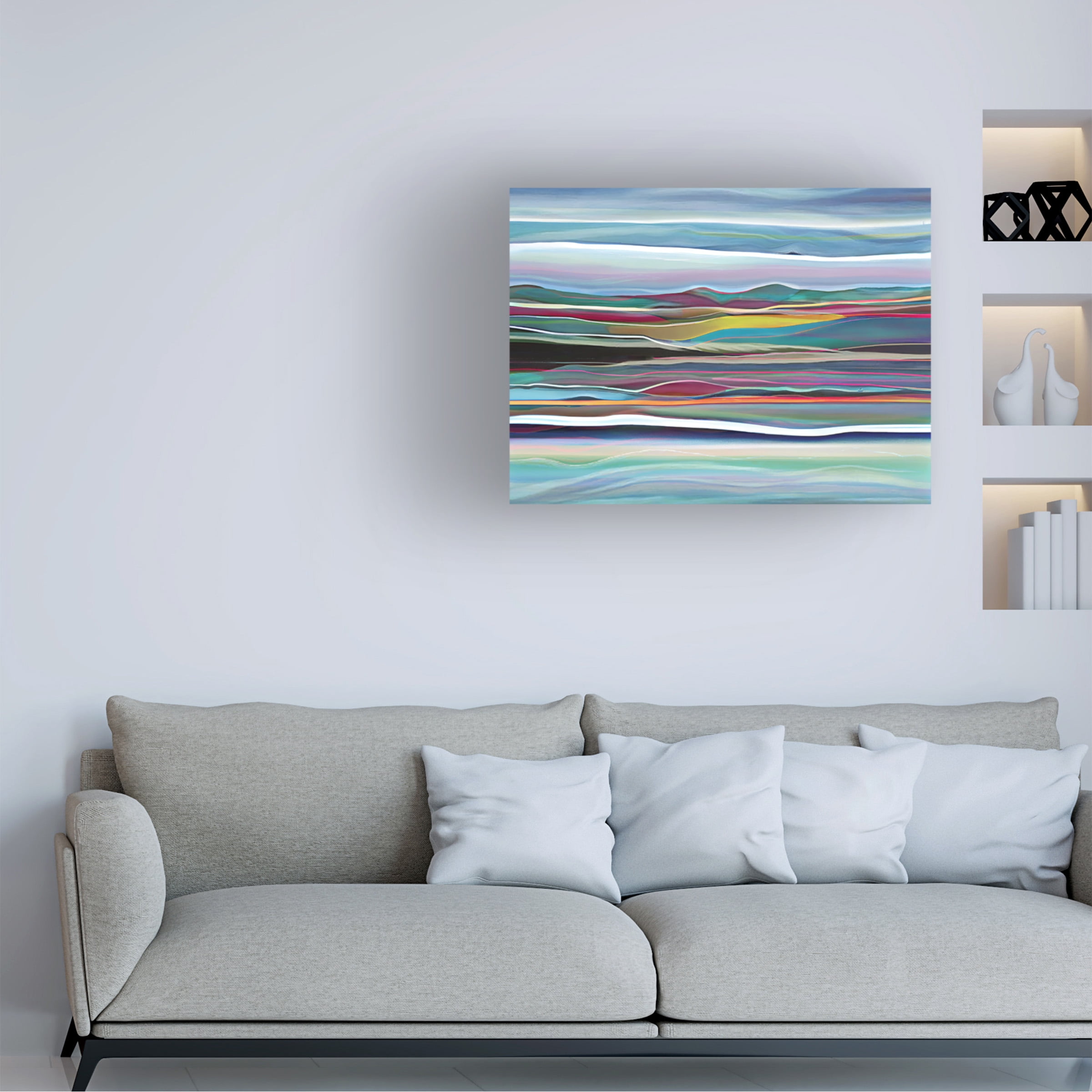 Canvas Wall Art - Sasha 'Desert Sea' Wall Art for Living Room, Bedroom, or Office DÃ©cor by Trademark Fine Art - 19 x 14 Inches