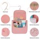 thumbnail image 3 of Dinheiro Bolsa de Lavado con Gancho de Viaje Multifuncional, Bolsa de cosméticos Simple y de Gran Capacidad, Rosa Claro, 3 of 5