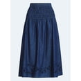 thumbnail image 6 of Free Assembly Women's and Women's Plus Embroidered Cotton Maxi Skirt with Smocked Waist, Sizes XS-4X, 6 of 6
