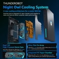 thumbnail image 5 of Thunderobot Mix G2 RTX 5070 Gaming Mini Desktop, Intel Core i9-14900HX, 32GB DDR5, 1TB SSD, Windows 11 Home, 5 of 7