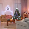 thumbnail image 1 of Gymax Pre-lit Fiber Optic 4'Artificial Christmas Tree 18 LED Lights Snowflakes Star Decoration, 1 of 10