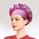 thumbnail image 1 of Gorro de dormir de satén elástico de ala ancha para mujer, gorro de quimioterapia, gorro para el cuidado del cabello de color sólido, 1 of 6