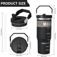 thumbnail image 5 of 1pc Christianity 30oz Tumbler with Straw & Handle - Insulated Stainless Steel Cup | Holiday Gift for Man Women (Christmas, Valentine's, Birthday), 5 of 7