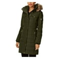 thumbnail image 3 of MICHAEL Michael Kors Women's Down Winter Coat with Zip Out Hood Terracotta (Merlot, M), 3 of 6