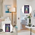 thumbnail image 4 of Yayeee Blank Wall Plate Cover 1-Gang 4.5"x2.7" Home Unused Decorative Outlet, Purple UFO, 4 of 7