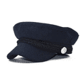 thumbnail image 1 of Kmbangi Ladies Cap Retro Newsboy Stitching Design Monochrome Leisure Beret, 1 of 5