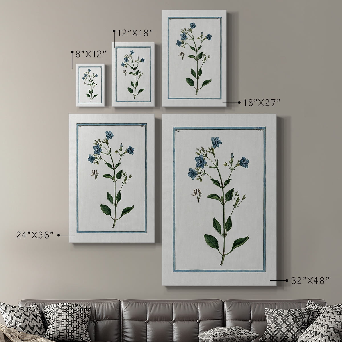 Shabby Chic Botanical II Premium Gallery Wrapped Canvas - Ready to Hang