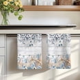 thumbnail image 7 of Blue Beige Coastal Kitchen Towels Set of 2, Beach Starfish Summer Eucalyptus Retro Absorbent Dish Towels for Kitchen, Microfiber Hand Towel, Quick Drying Tea Towel for Cleaning Decorative Dishcloths, 7 of 7