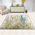 thumbnail image 2 of Yayeee Area Rugs for Living Room 6.7'x4.8' Non Slip Washable Bedroom Floor Carpet, Colorful Wildflowers, 2 of 5