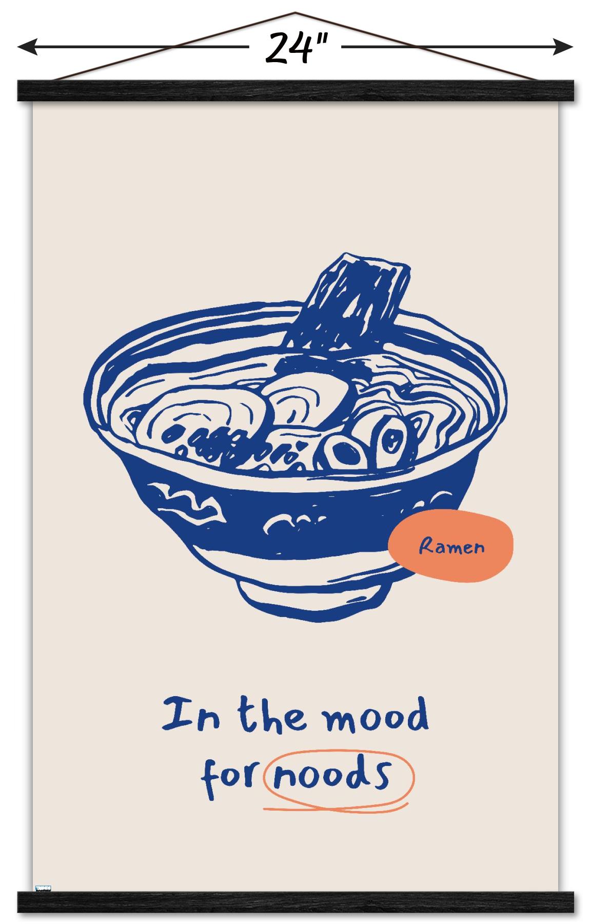 In The Mood For Noods Wall Poster with Magnetic Frame, 22.375" x 34"
