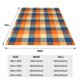 thumbnail image 3 of Balery Warm Orange Plaid Manta de Felpa Suave y Acogedora – Cobija de Franela Aterciopelada para Cama, Lavable y Cálida para Sofá, Mascotas, Transpirable-80"x60", 3 of 7