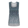 thumbnail image 4 of Qiopertar Mode Blouse Décontractée Sans Manches à Col d'Été pour Femmes, Imprimé, Offres de la Semaine, Liquidation à Moins de 5$, jusqu'à 90 % de Réduction, 4 of 5