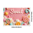 thumbnail image 3 of Yatrandify Colorful Design Sweet Banner Candy Theme Decorative Design for Kids Party Celebration Holiday, 3 of 8