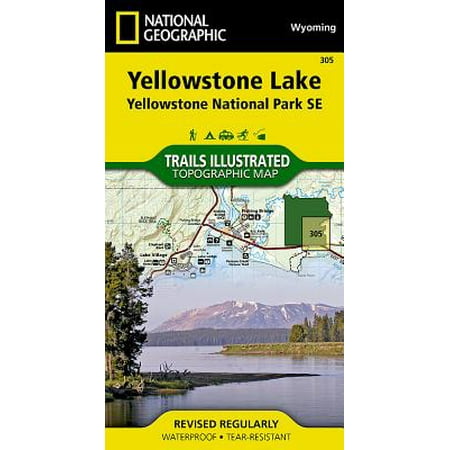 National Geographic Trails Illustrated Map Yellowstone Se / Yellowstone Lake -