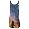 thumbnail image 5 of Galaxy Star Outer Space Womens Summer Dresses Casual Sleeveless Tshirt Sundresses Vacation Beach Cover Up Dress, 5 of 8
