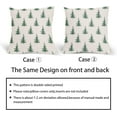 thumbnail image 6 of Christmas Tree Pillow Covers 18x18 Inch Green and Cream Christmas Decorative Throw Pillow Covers Set of 2 Winter Holiday Neutral Pillowcases Cushion Covers for Couch Indoor Outdoor Decor, 6 of 6