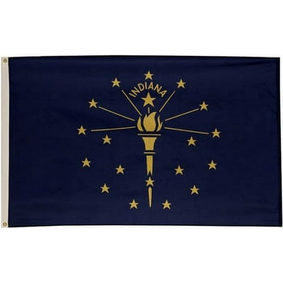 3x5' POLYWAVEZ INDIANA POLY II FLAG CH&G